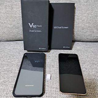 エルジーエレクトロニクス(LG Electronics)の【中古】LG V60 ThinQ 5G  ソフトバンク(スマートフォン本体)