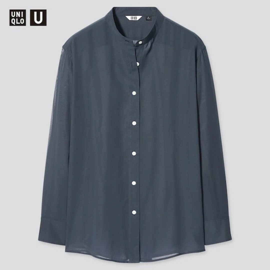 UNIQLO(ユニクロ)のユニクロ シアーシャツ レディースのトップス(Tシャツ(長袖/七分))の商品写真