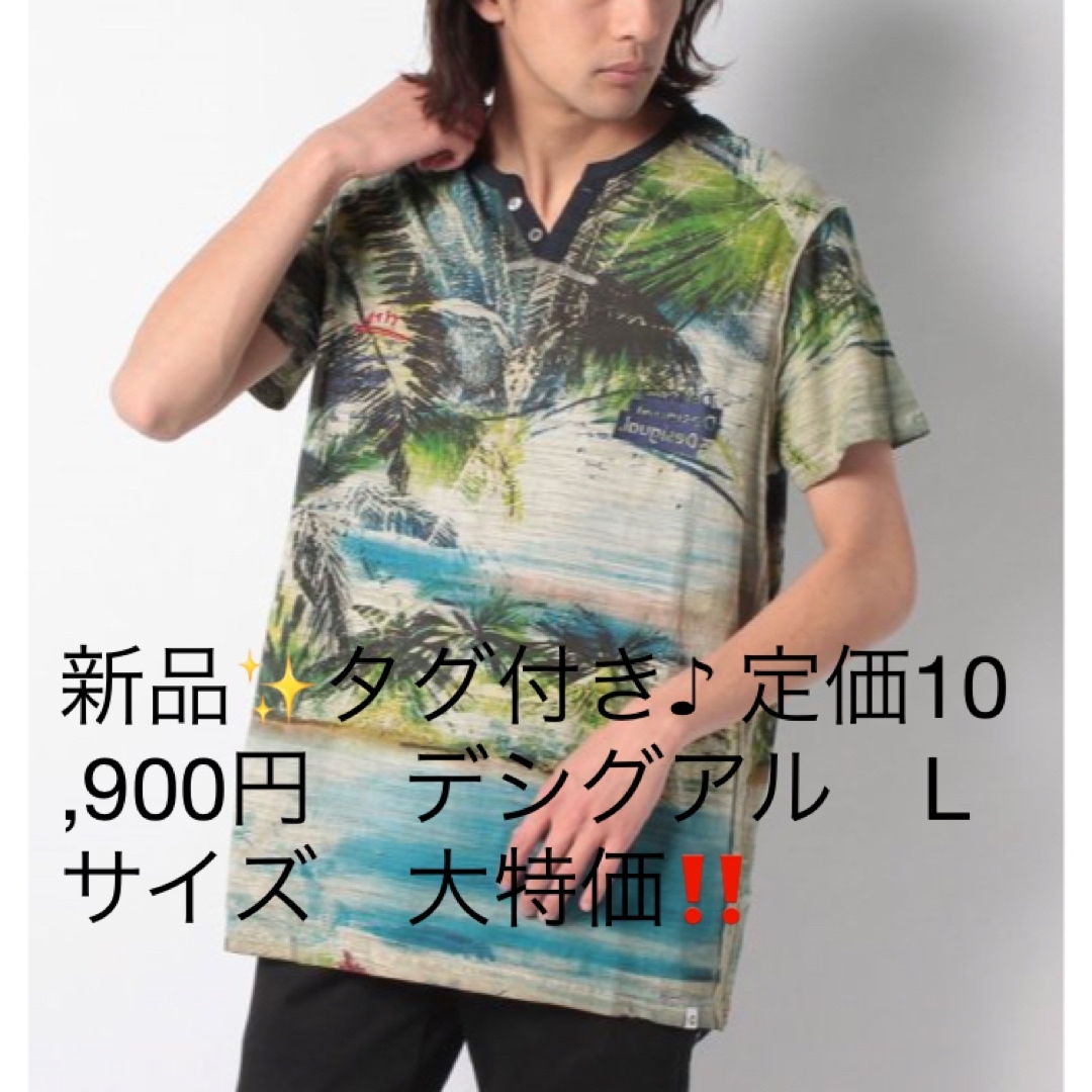 新品✨タグ付き♪ 定価10,900円　デシグアル　Tシャツ　Lサイズ　大特価‼️