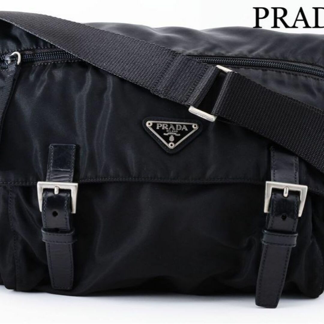 発送ゆうパック極美品　PRADA プラダ　ショルダーバッグ　メッセンジャー　23060904