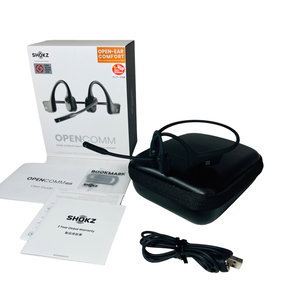 AFTERSHOKZ - 美品 SHOKZ OPENCOMM ショックス オープンコム 骨伝導