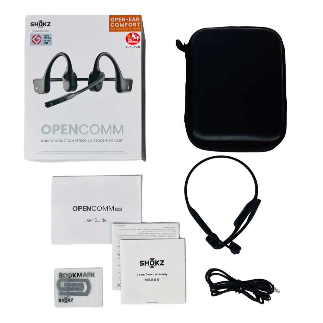 AFTERSHOKZ - 美品 SHOKZ OPENCOMM ショックス オープンコム 骨伝導