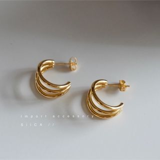 アダムエロぺ(Adam et Rope')の【ステンレス316L】ピアス No.P2336 GOLD(ピアス)