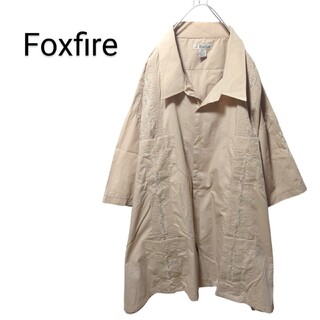 フォックスファイヤー(Foxfire)の【Foxfire】VINTAGE 刺繍入り キューバシャツ A-1029(シャツ)