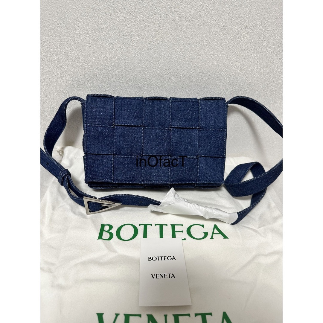 デニム 新品未使用 BOTTEGA VENETA カセット ショルダー | フリマアプリ ラクマ