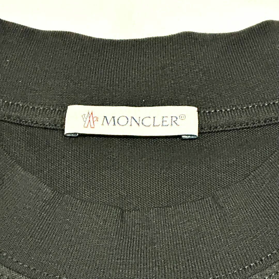 【新品 フランス直営店購入】MONCLER ワンポイント Tシャツ Lサイズ 紺