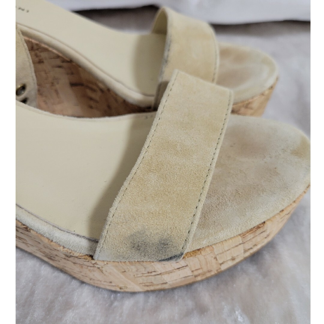 FABIO RUSCONI(ファビオルスコーニ)のファビオルスコーニ　ウェッジソール　サンダル　ベージュ レディースの靴/シューズ(サンダル)の商品写真