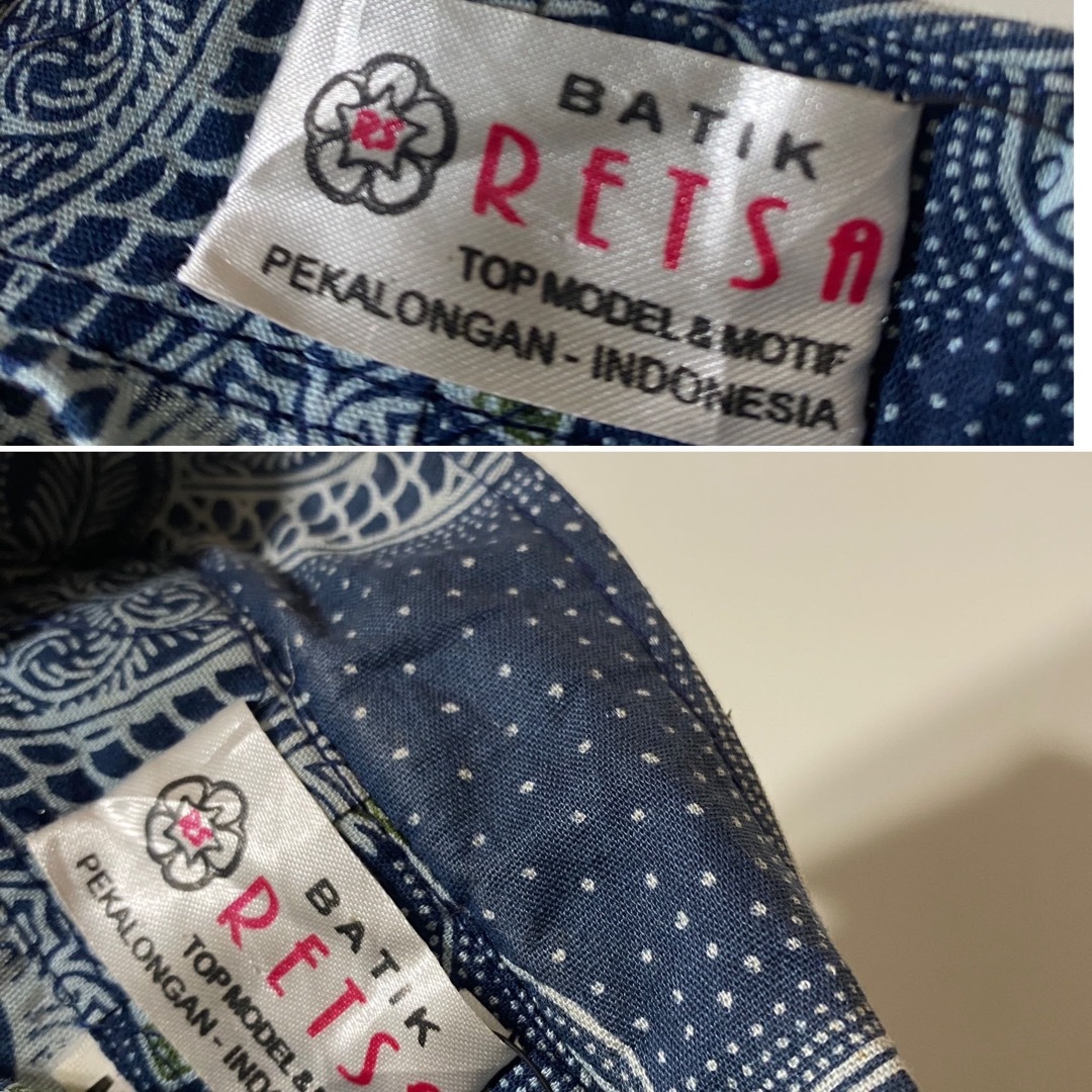 BATIK RETSA アフリカン バティック柄 和柄 半袖 柄シャツ  メンズのトップス(シャツ)の商品写真