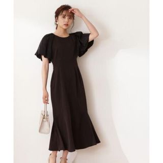 プロポーションボディドレッシング(PROPORTION BODY DRESSING)の美品　《Lou Lou Fee》バルーンスリーブマーメイドドレス(ロングワンピース/マキシワンピース)