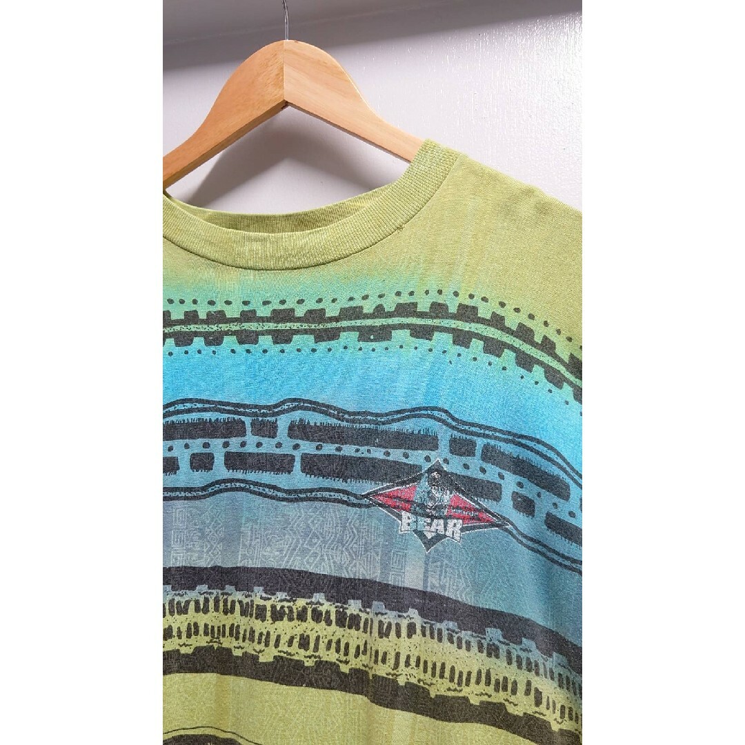 Bear USA(ベアー)の90’s Bear USA USA製 シングルステッチ タイダイ Tシャツ メンズのトップス(Tシャツ/カットソー(半袖/袖なし))の商品写真