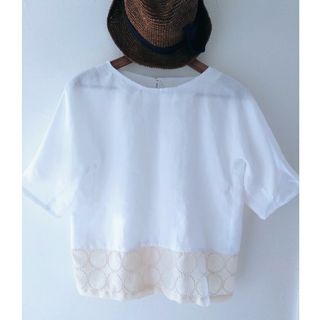 ミナペルホネン(mina perhonen)のsatoka様ご専用  ミナペルホネン リネン100% Tシャツブラウス(シャツ/ブラウス(長袖/七分))