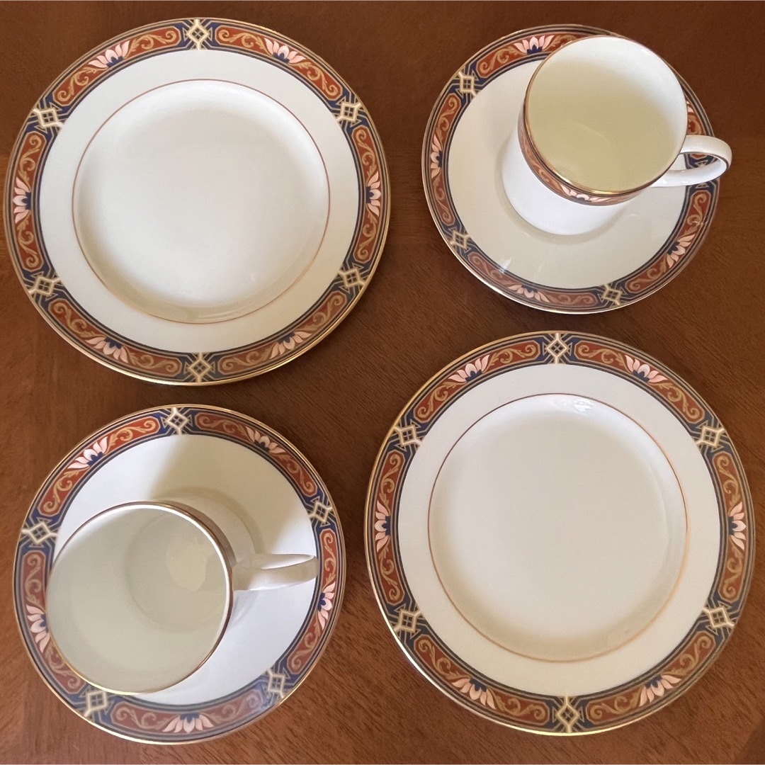 WEDGWOOD - 【黒壺美品】ウェッジウッド☆チッペンデール☆トリオ ペア