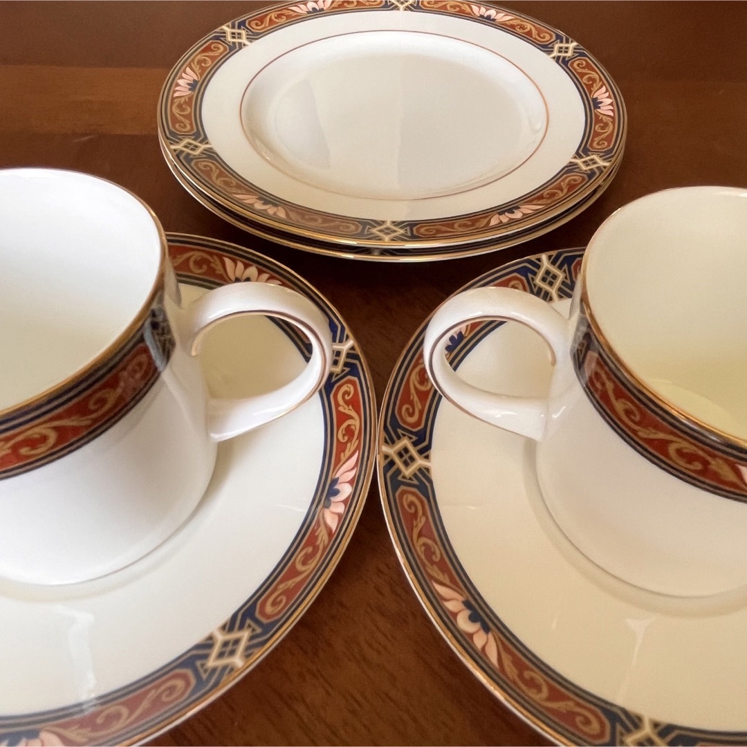 WEDGWOOD - 【黒壺美品】ウェッジウッド☆チッペンデール☆トリオ ペア