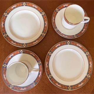 WEDGWOOD - 【黒壺美品】ウェッジウッド☆チッペンデール☆トリオ ペア