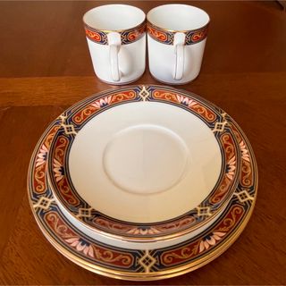 WEDGWOOD - 【黒壺美品】ウェッジウッド☆チッペンデール☆トリオ ペア