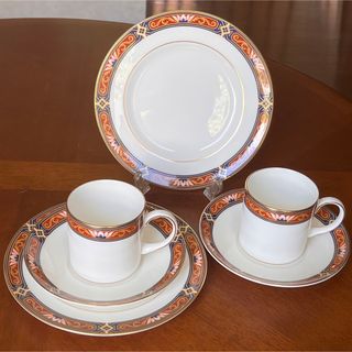 WEDGWOOD - 【黒壺美品】ウェッジウッド☆チッペンデール☆トリオ ペア