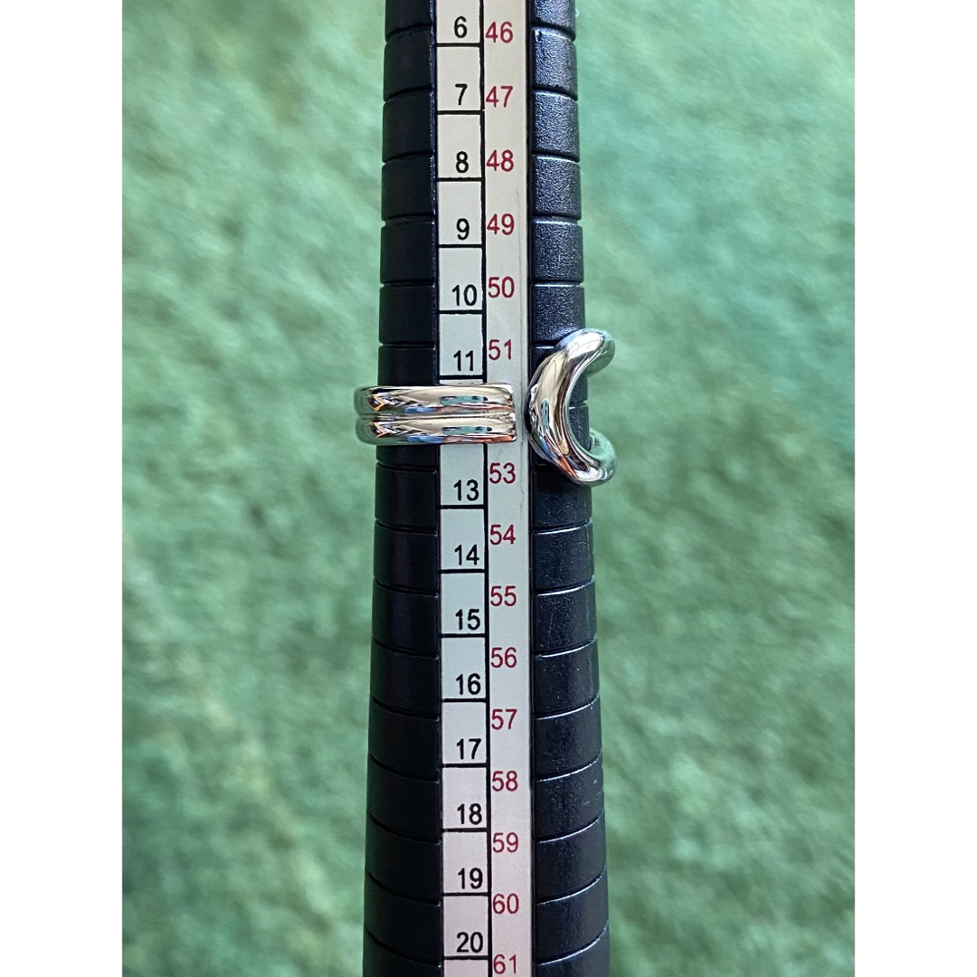 RNo.050-1  指輪 オープンリング フォークリング シルバー レディースのアクセサリー(リング(指輪))の商品写真