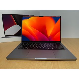 アップル(Apple)の極美品 Macbook Pro M1 14インチ CTO メモリ32GB AC+(ノートPC)