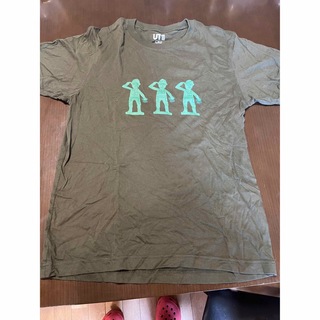 ユニクロ(UNIQLO)のグリーンアーミーマン Ｔシャツ(Tシャツ/カットソー(半袖/袖なし))