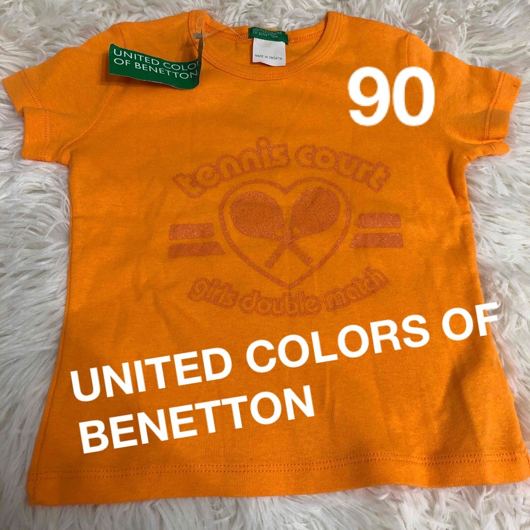 UNITED COLORS OF BENETTON.(ユナイテッドカラーズオブベネトン)のUNITED COLORS OF BENETTON ベネトン　90 95 シャツ キッズ/ベビー/マタニティのキッズ服女の子用(90cm~)(Tシャツ/カットソー)の商品写真