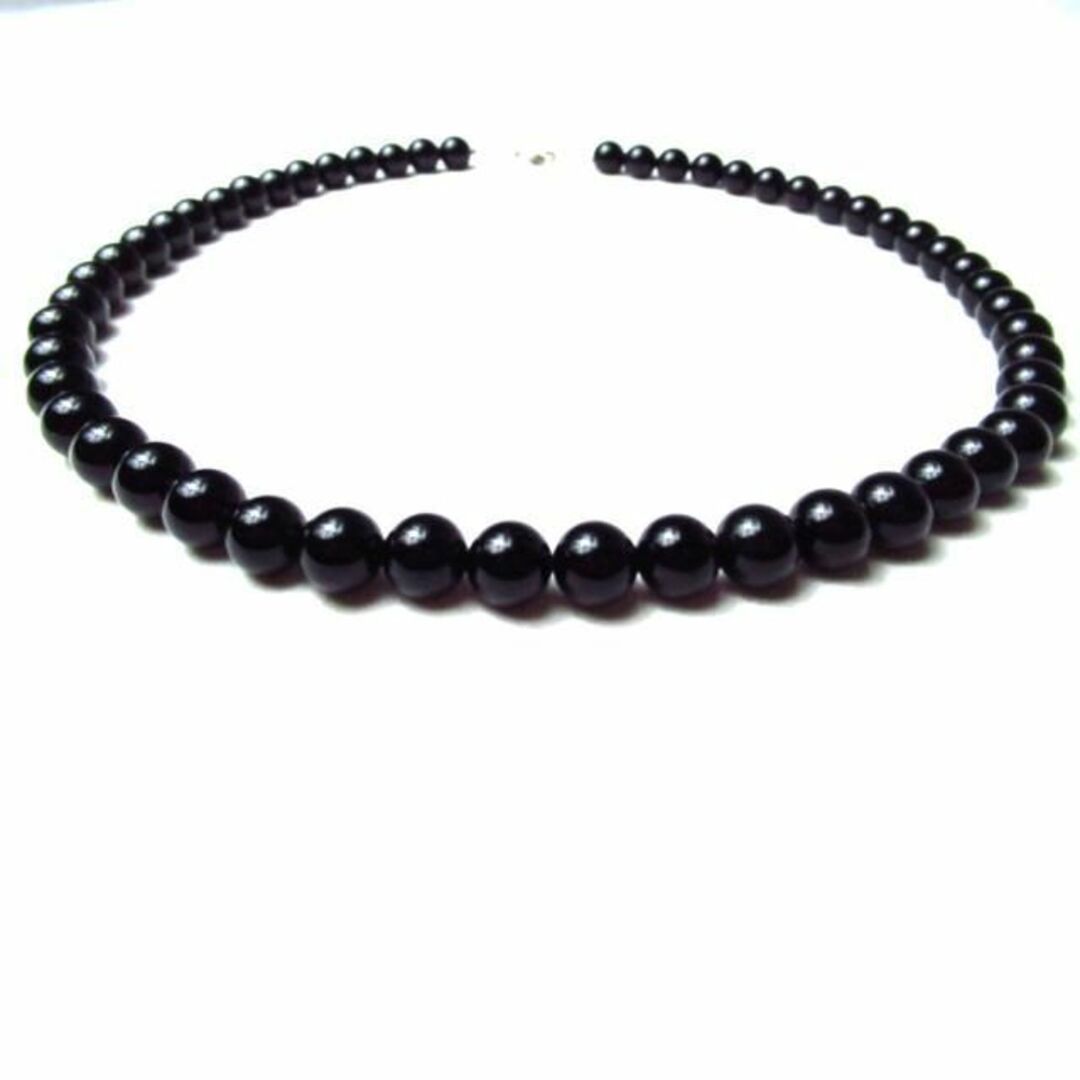 〇【ブラックオニキス10mm】天然石ネックレス パワーストーンの通販 by Power Stone ROV|ラクマ 〇天然石ネックレス パワーストーン