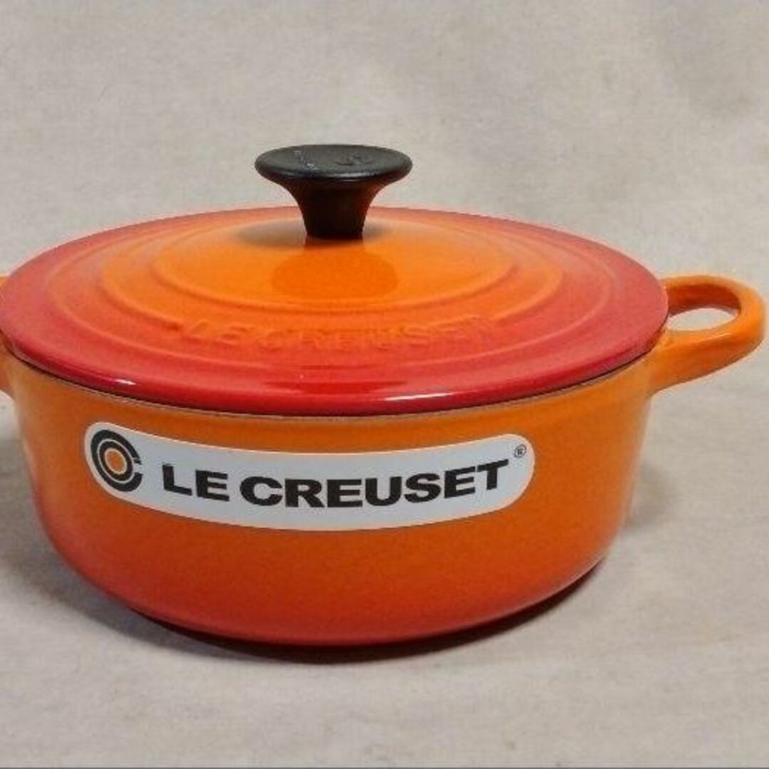 LE CREUSET ル・クルーゼ ココット・ジャポネーズ 18cm オレンジ鍋/フライパン