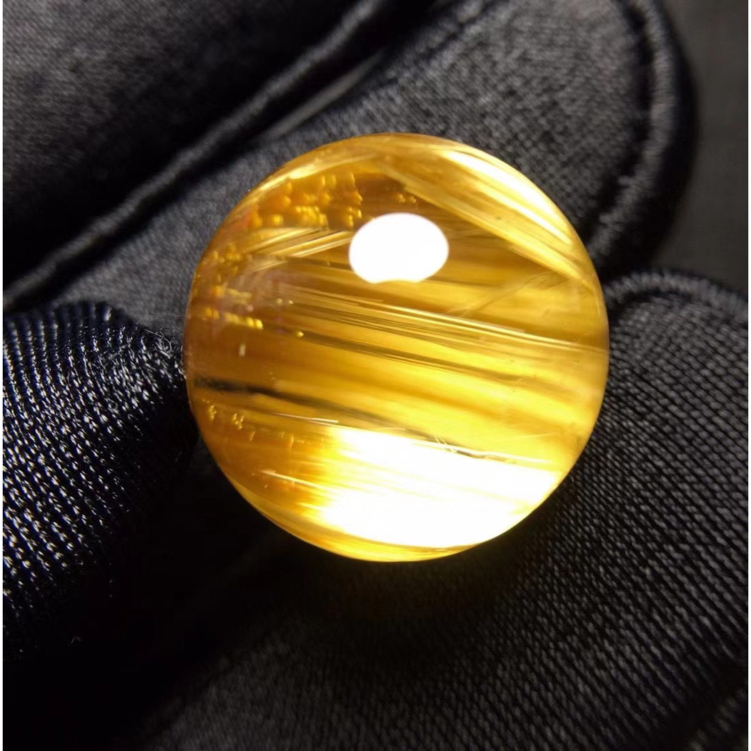 ⭐︎【天然】タイチンクオーツ 丸玉 15.7mm - 各種パーツ