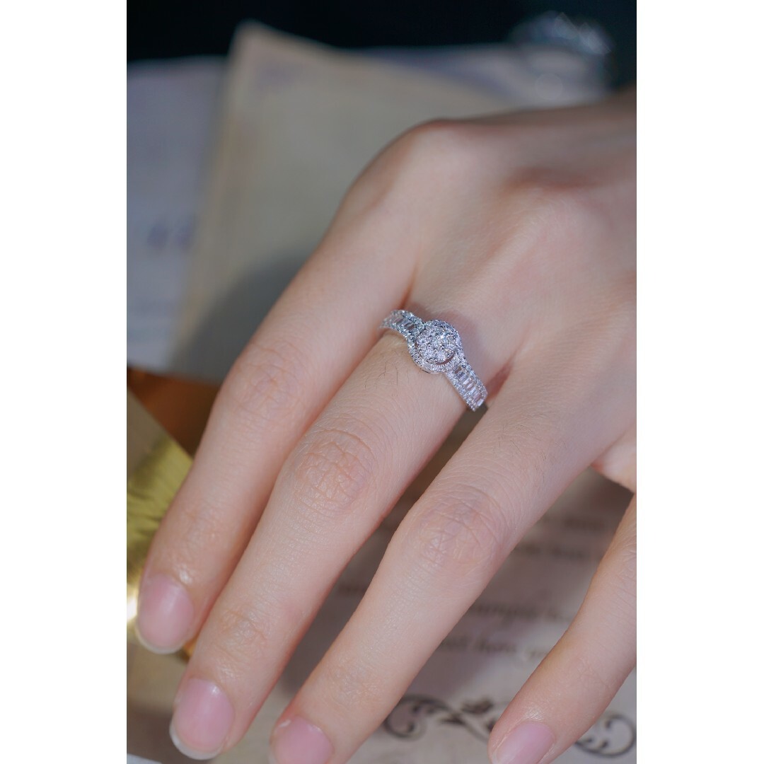 天然ダイヤモンドリング0.65ct　k18 レディースのアクセサリー(リング(指輪))の商品写真