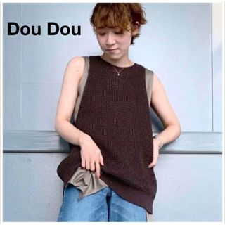 ドゥドゥ(DouDou)の新品タグ付き★DouDouニットタンクトップ(タンクトップ)