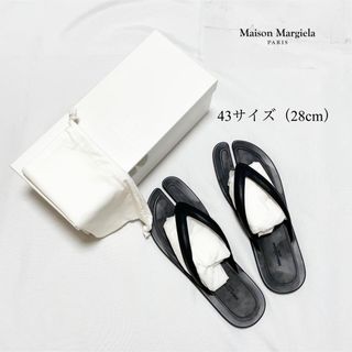 マルタンマルジェラ(Maison Martin Margiela)の＜Maison Margiela＞ Tabi トングサンダル ブラック 43(サンダル)