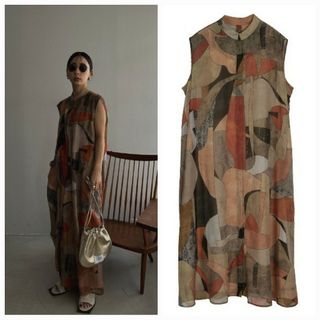 アメリヴィンテージ(Ameri VINTAGE)のAmeriVINTAGE MEDI MURAL TRANSFORM DRESS(ロングワンピース/マキシワンピース)