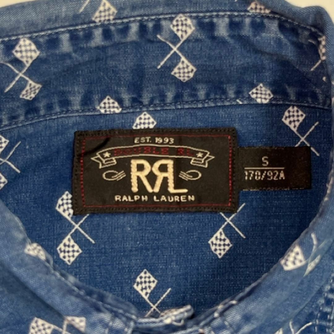 RRL(ダブルアールエル)のRRL ダブルアールエル 総柄シャツ チェッカーフラッグ インディゴ メンズのトップス(シャツ)の商品写真