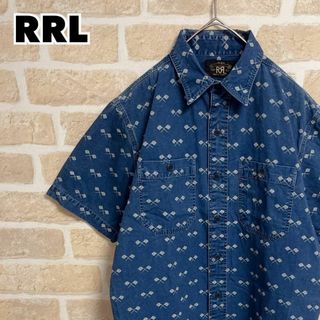 ダブルアールエル(RRL)のRRL ダブルアールエル 総柄シャツ チェッカーフラッグ インディゴ(シャツ)