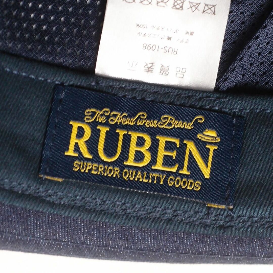 Ruben(ルーベン)の新品 RUBEN ルーベン パッチワークデニム 中折ハット ブルー メンズの帽子(ハット)の商品写真
