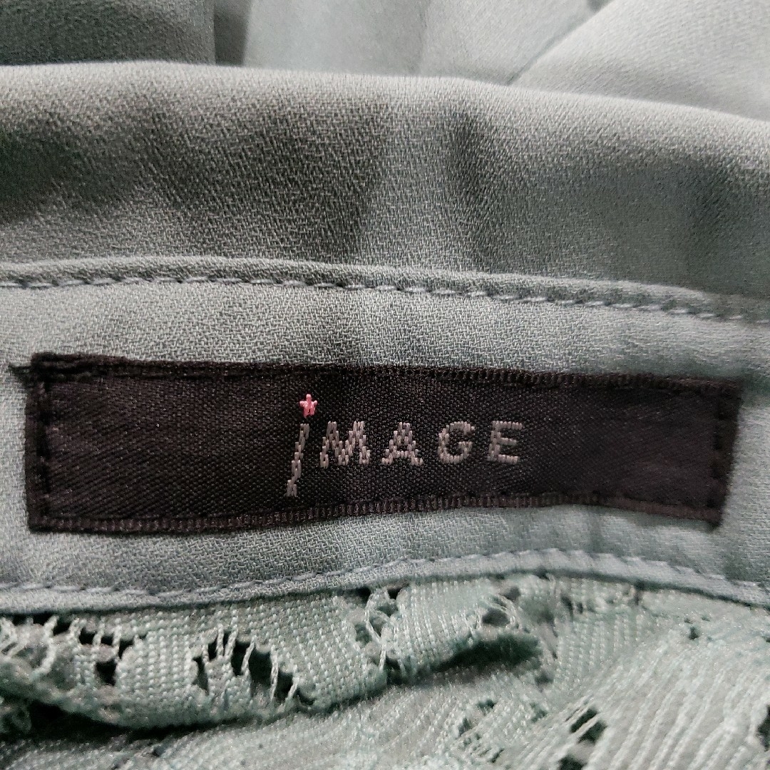 IMAGE(イマージュ)の❤イマージュ❤シフォンプリーツ&レースチュニックロールアップブラウス/匿名配送 レディースのトップス(シャツ/ブラウス(長袖/七分))の商品写真