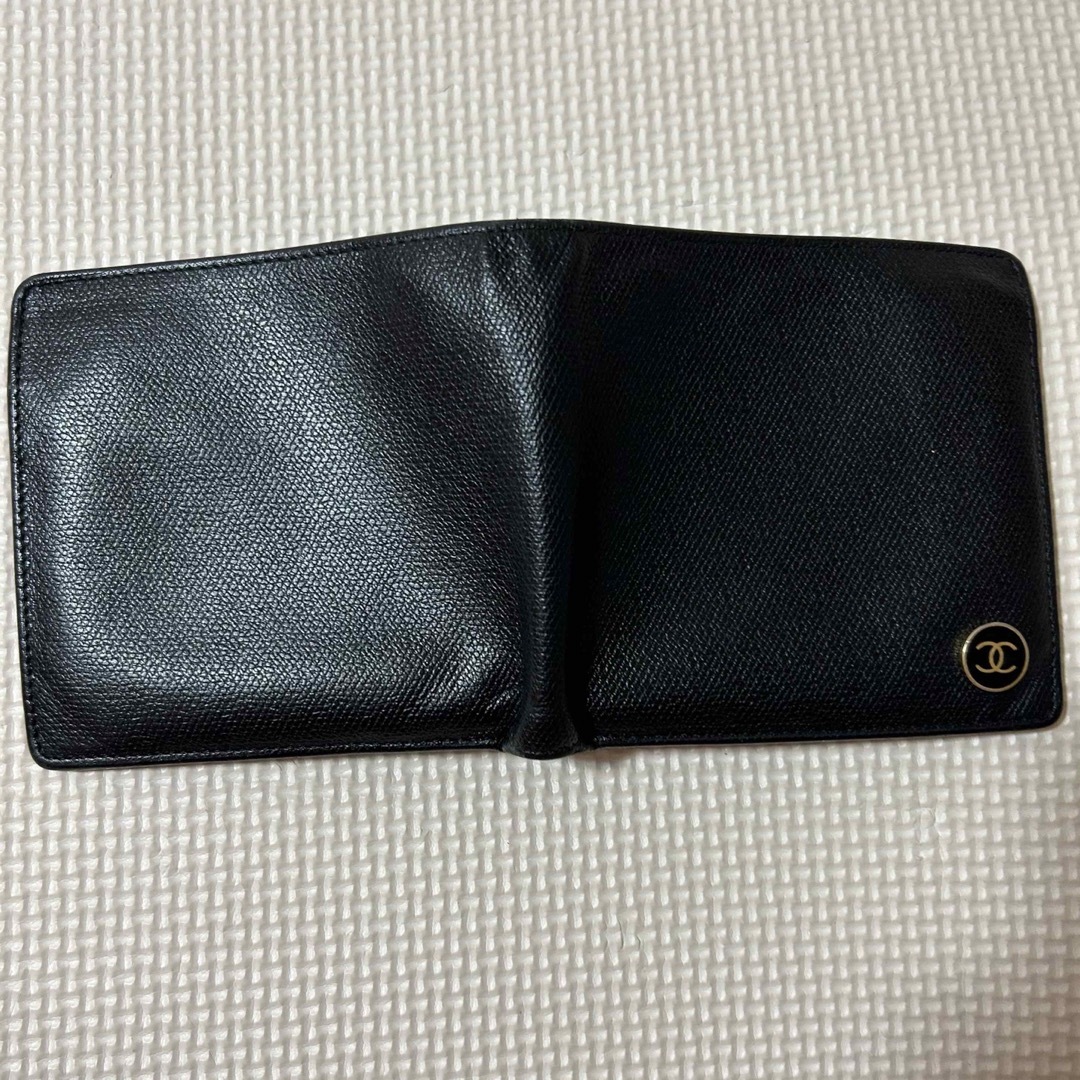CHANEL シャネル 二つ折り財布 メンズ 財布 黒 極美品 - 通販