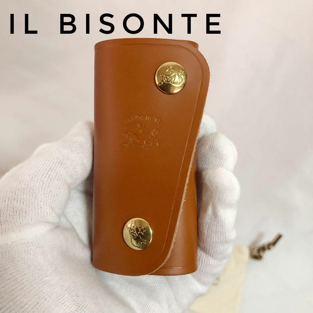 IL BISONTE(イルビゾンテ)の新品未使用　イルビゾンテ　IL BISONTE　型押し　キーケース4連 メンズのファッション小物(キーケース)の商品写真