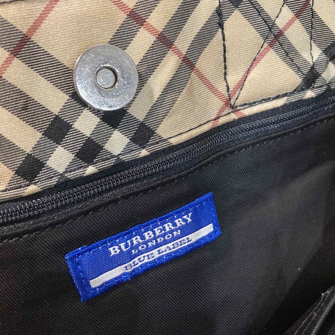 BURBERRY BLUE LABEL(バーバリーブルーレーベル)のBurberry バーバリー ブルーレーベル デニム キャンパス トートバッグ レディースのバッグ(トートバッグ)の商品写真