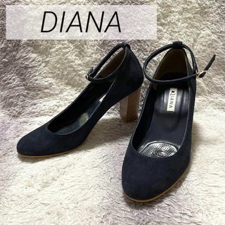 ダイアナ(DIANA)のs76d DIANA ストラップパンプス マット 太ヒール チャンキーヒール(ハイヒール/パンプス)