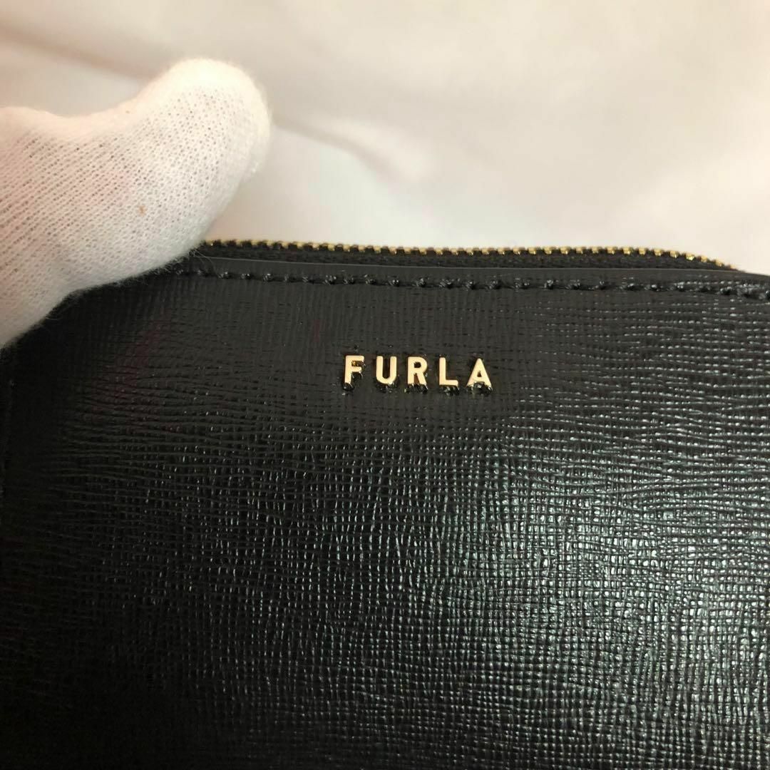 Furla(フルラ)の【新品未使用】FURLA フルラ エレクト レザーコスメ ミニポーチ　ブラック レディースのファッション小物(ポーチ)の商品写真