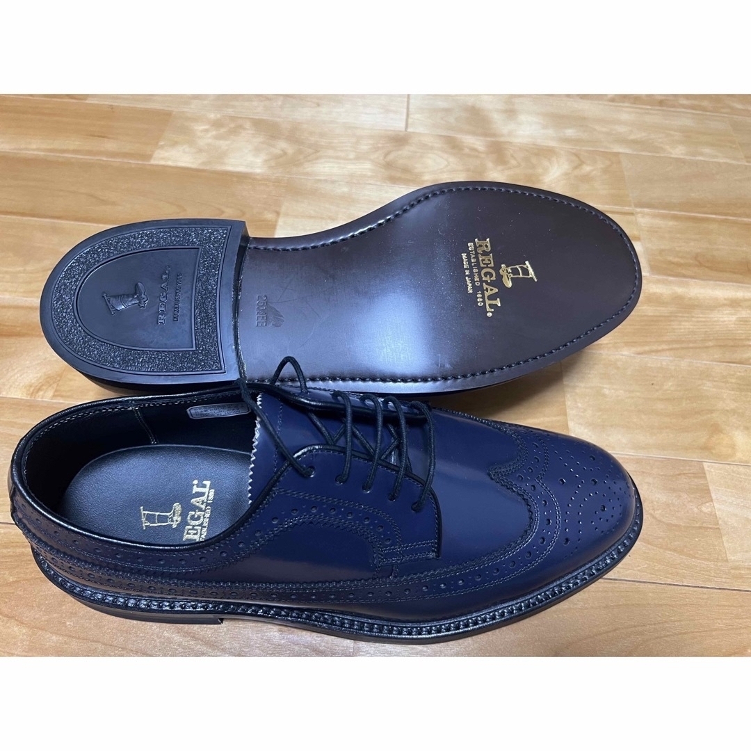 REGAL リーガル ウイングチップ シューズ 2589 BE ネイビー 新品 | www