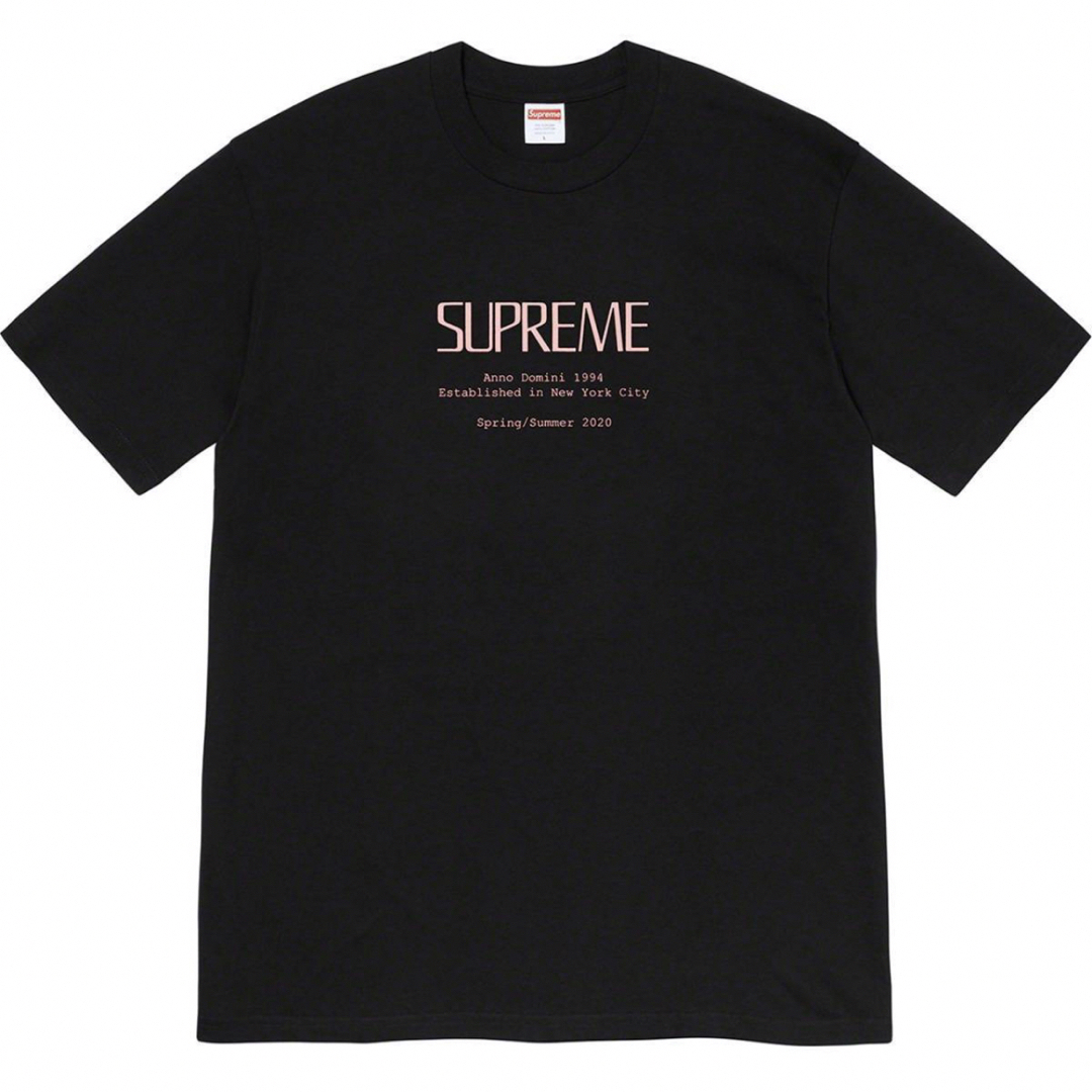 BLACKサイズ新品 20ss Supreme Anno Domini Tee BLACK L