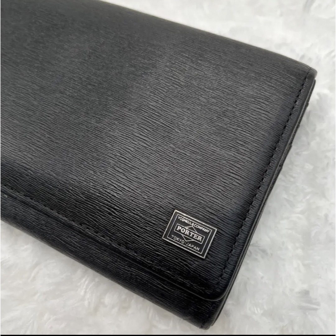 PORTER ポーター カレント 二つ折り 長財布 黒