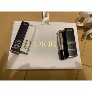 ディオール(Dior)のdior アディクトケース　白　ホワイトキャンバス(口紅)