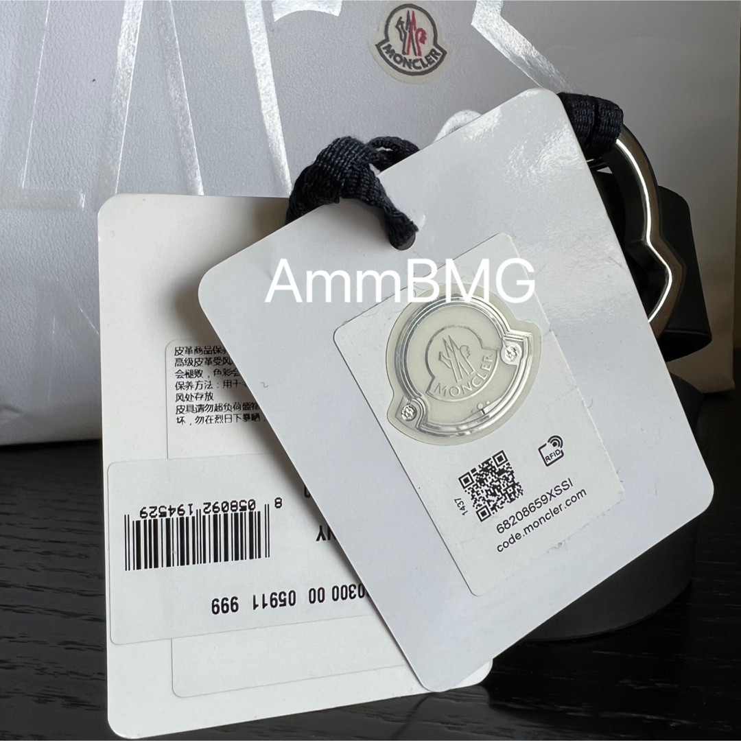 日本直販店 - 正規品未使用 MONCLER レザーベルト ブラック 入手困難