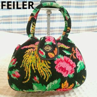 フェイラー(FEILER)のFEILER バッグ フェイラー ハンドバッグ 花柄 総柄 ★フラワー 美品★(ハンドバッグ)