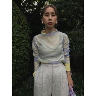 アメリヴィンテージ(Ameri VINTAGE)のAmeri Vintage SIMPLE DOUBLE COLOR TOP(カットソー(長袖/七分))