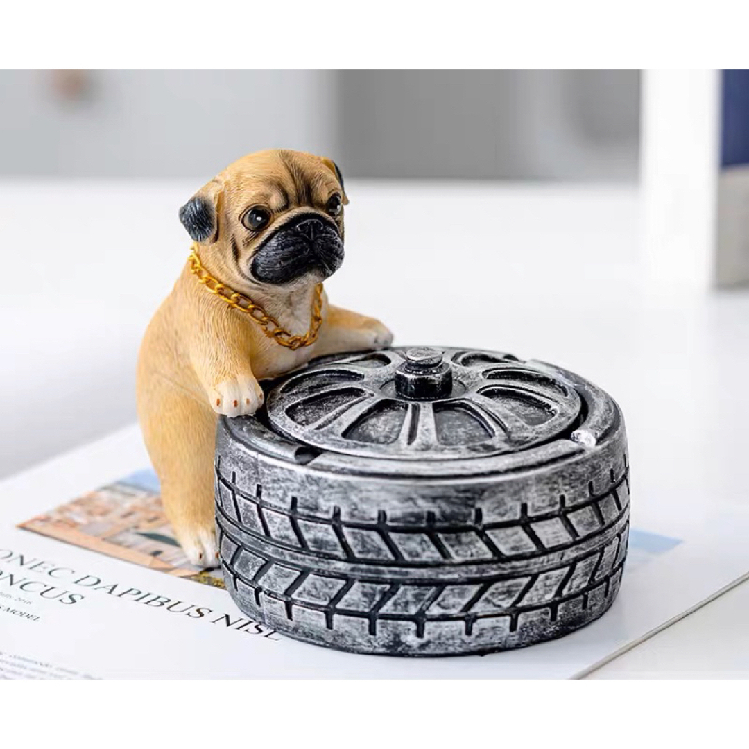 パグ雑貨 パグ 置物 小物入れドッグ 犬 収納ボックス かご 小物入れ