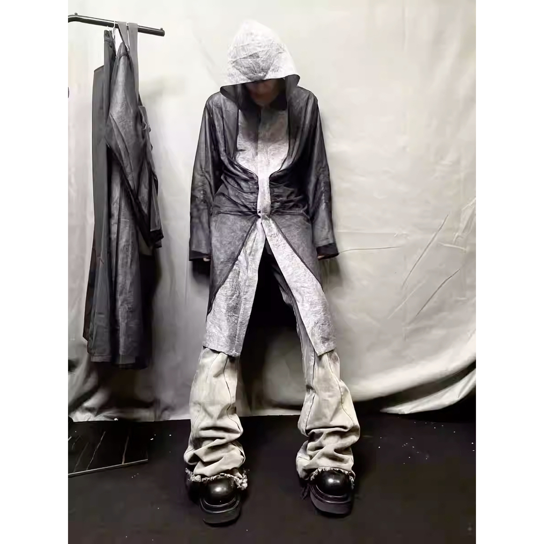 Rick Owens(リックオウエンス)のwizardry  ロングフレアデニム メンズのパンツ(デニム/ジーンズ)の商品写真