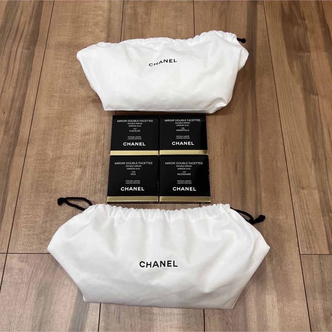 非常に高い品質 CHANEL 143ミロワール ドゥーブル ファセット コンパクト ダブルミラー CHANEL ミロワール ドゥーブル ファセット 143